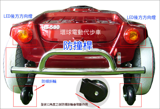 HS-580 中型電動代步車細節8